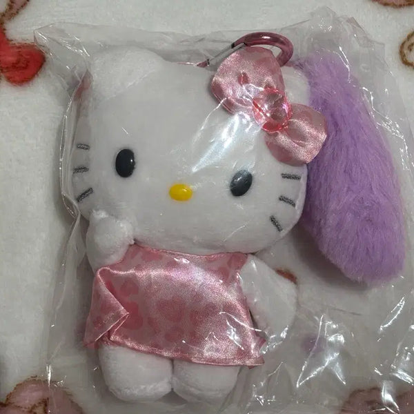 [BUNJANG] Sanrio Hello Kitty Gogo Gal Pink Leopard Tail Mascot / 정품) 산리오 헬로키티 고고갸루 핑크호피 꼬리 마스코트