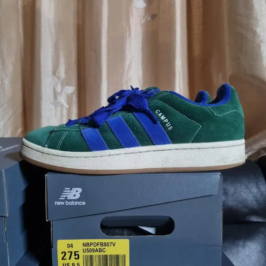 [BUNJANG] Adidas Campus 00s Dark Green Lucid Blue Shoes (275mm) / 아디다스 캠퍼스 00s 다크 그린 루시드 블루 275