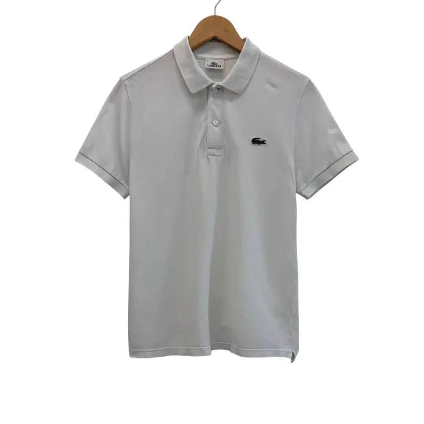 [BUNJANG] Lacoste Pique Short Sleeve T-Shirt White / 라코스테 피케 반팔 화이트