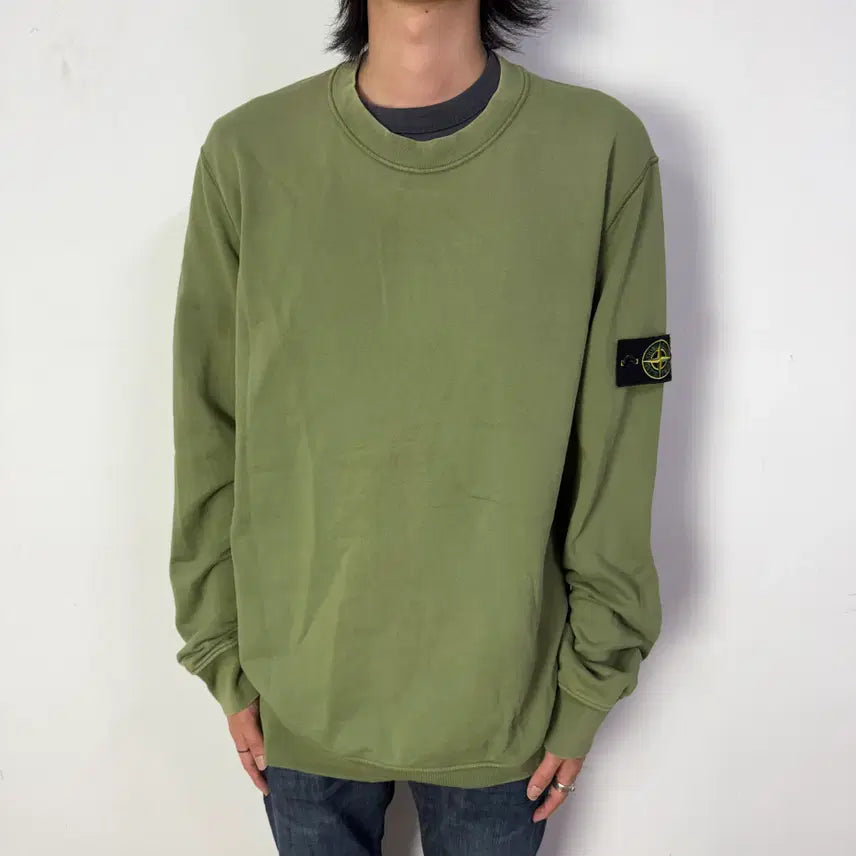 [BUNJANG] Stone Island Crewneck Sweatshirt 2XL / 스톤아일랜드 크루넥 스웨트셔츠 2XL