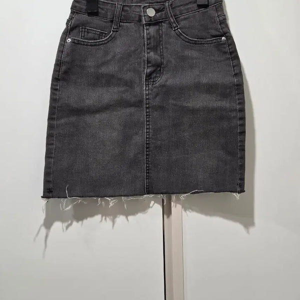 [BUNJANG] Black Denim Mini Skirt XS / 흑청 미니스커트 xs