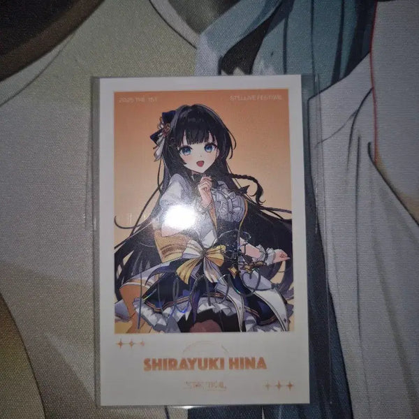 [BUNJANG] Stellive Shirayuki Hina Special Card Signed Cheki Photocard / 스텔라이브 시라유키 히나 스페카 싸인 체키 포카