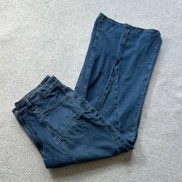 [BUNJANG] CIDER Women's Wide High-Waisted Denim Pants XL / CIDER 시더 여성 와이드 하이웨이스트 데님팬츠 XL