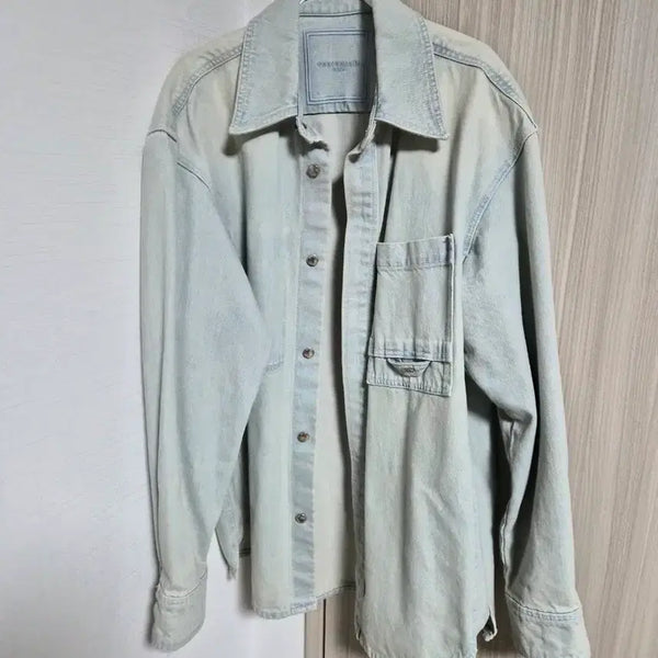 [BUNJANG] Wooyoungmi Flower Denim Shirt / 우영미 플라워 데님 셔츠
