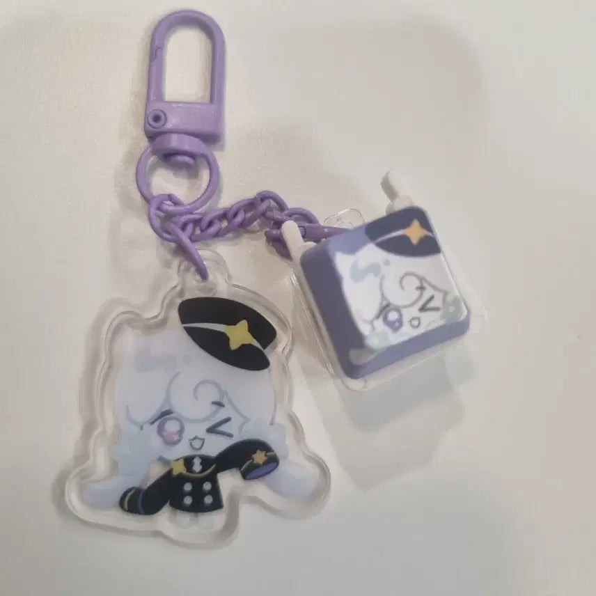[BUNJANG] Cookierun Milky Way LED Keycap Keyring / 쿠키런 밀키웨이 LED 키캡 키링  쿠킹덤