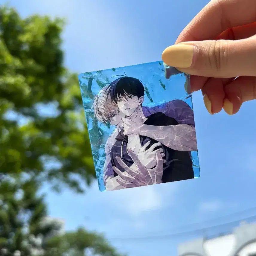 [BUNJANG] Night at the Beach Wave Acrylic Keyring (Sealed) / (미개봉) 물가의 밤 물결 아크릴 키링