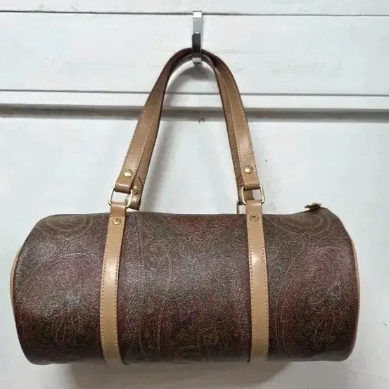 [BUNJANG] Etro Paisley Pattern Boston Bag Brown / 에트로 페이즐리 패턴 숄더백 브라운