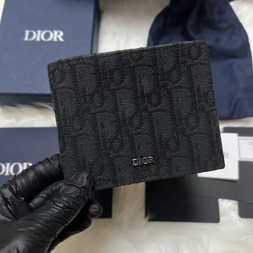 [BUNJANG] Dior Dior Oblique Bifold Wallet Black OS / [ OS ] 디올 오블리크 반지갑