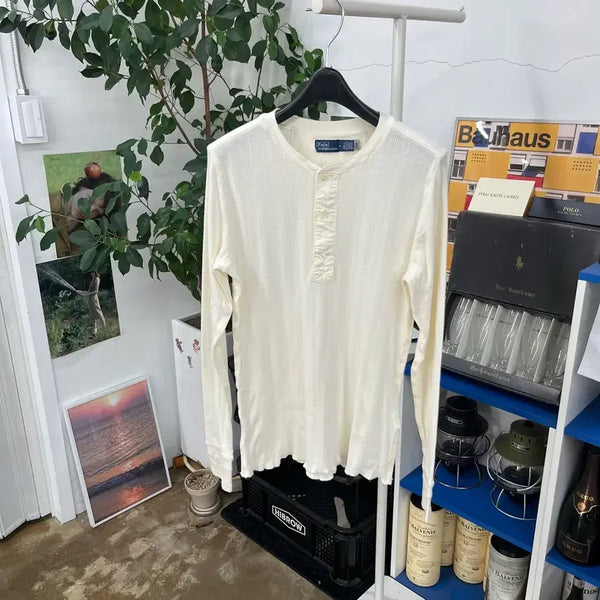 [BUNJANG] Polo Ralph Lauren Women's Henry Neck Blouse M / 폴로랄프로렌 우먼 헨리넥 블라우스 M