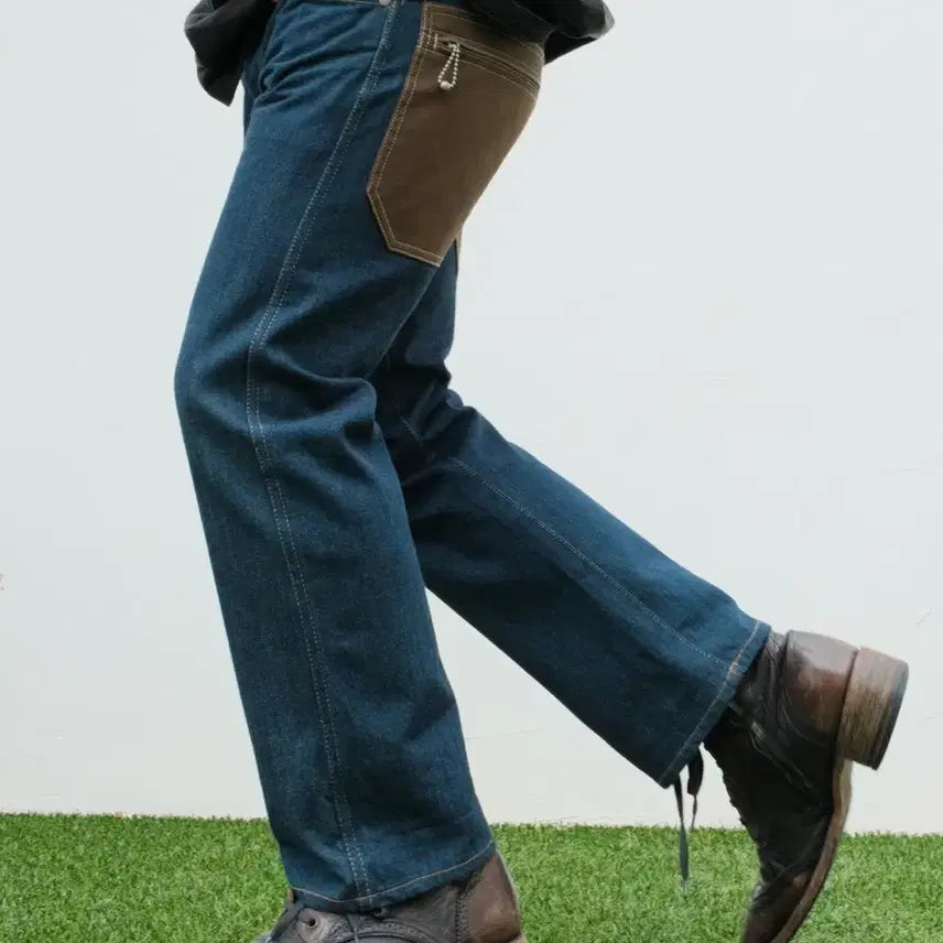 [BUNJANG] Junya Watanabe 14SS Cinch Back Work Denim Pants / 준야와타나베 14ss 신치백 워크 데님 팬츠