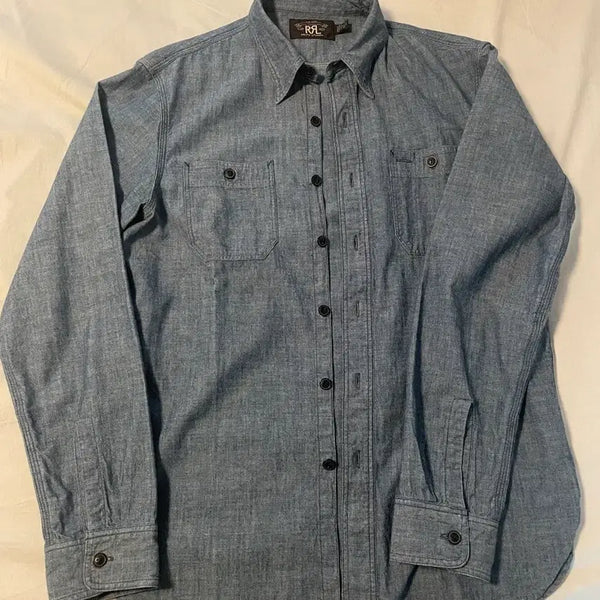 [BUNJANG] RRL Chambray Workshirt Size S / rrl 더블알엘 샴브레이 워크셔츠 s사이즈