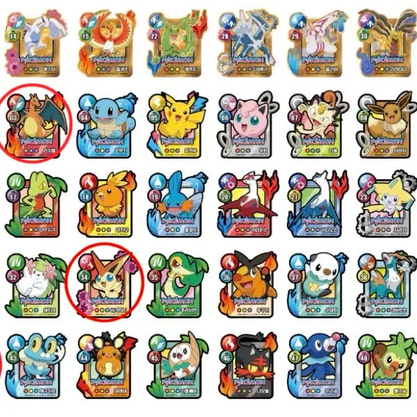[BUNJANG] Pokemon Cookie Magnet Set (Charizard, Fennekin, Victini, Chimchar) / 포켓몬 쿠키 마그넷 4종 일괄