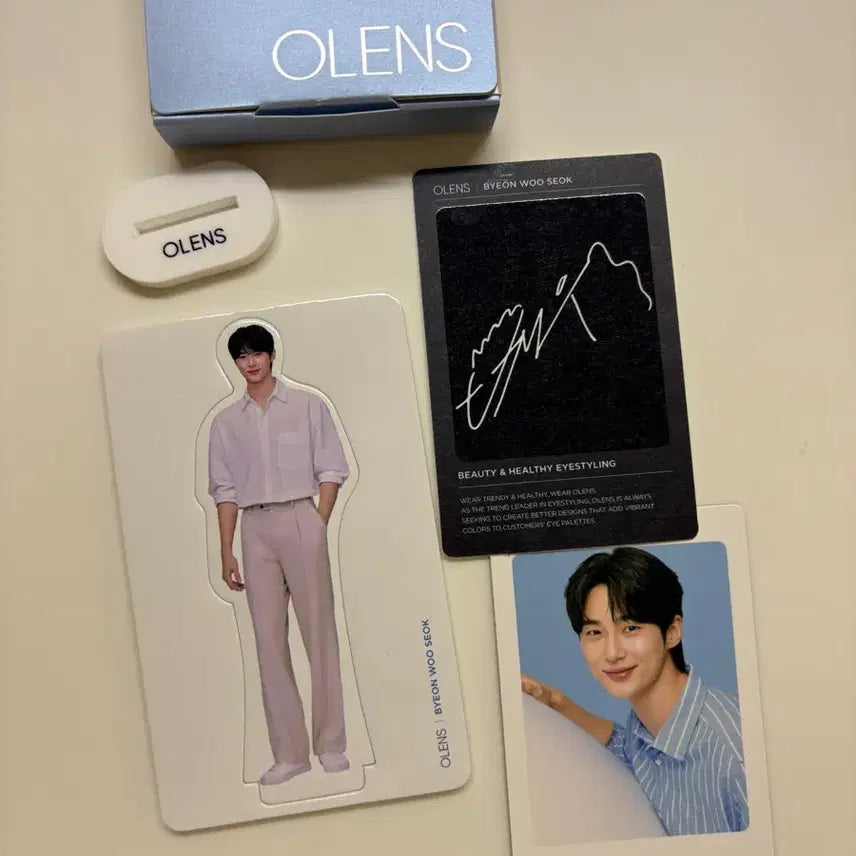 [BUNJANG] Byeon Woo Seok Photocard & Mini Standee Set / 오렌즈 변우석 포토카드, 미니 등신대