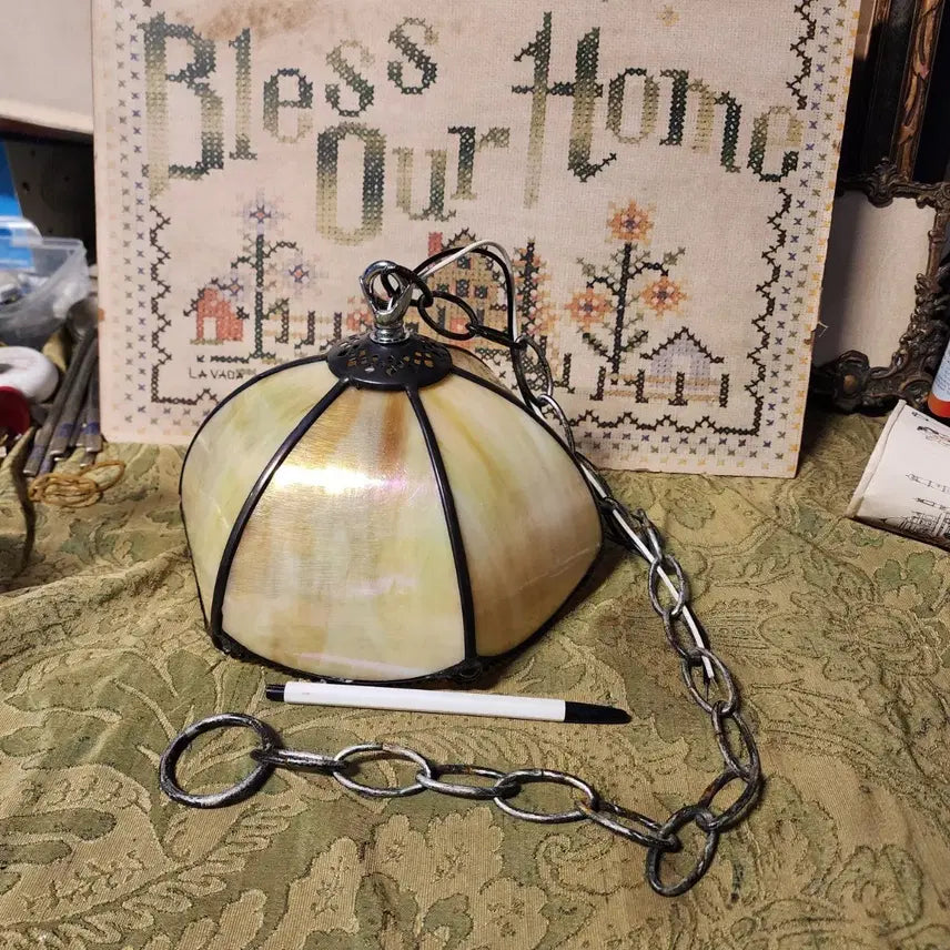 [BUNJANG] Stained Glass Lamp Diameter 21cm / 스테인드글라스 등 지름21cm