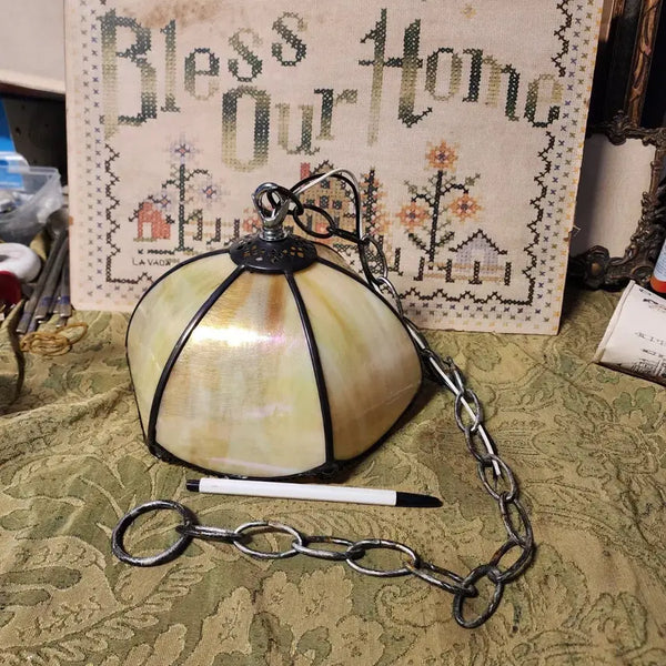 [BUNJANG] Stained Glass Lamp Diameter 21cm / 스테인드글라스 등 지름21cm