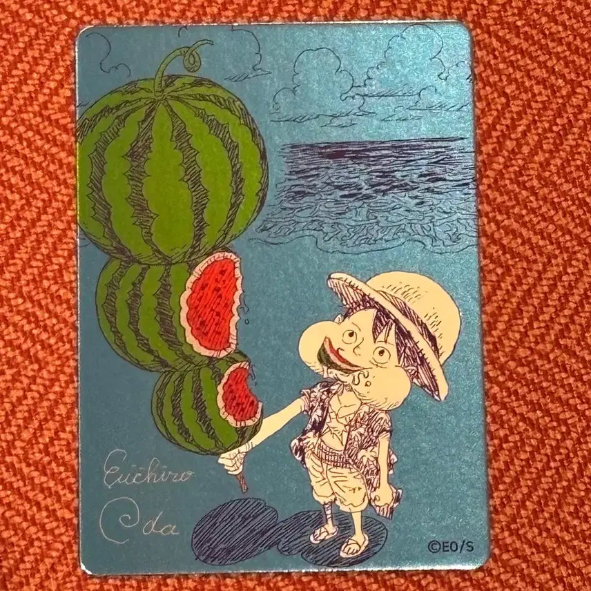 [BUNJANG] Natsukomi 2026 Watermelon Luffy Metallic Holo Promo Card / 나츠코미 2026 원피스 수박 루피 프로모카드