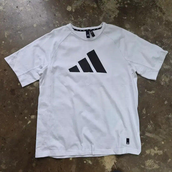 [BUNJANG] Adidas 3-Stripes Logo Short Sleeve T-Shirt / 105) 아디다스 3스트라이프 로고 반팔티 반팔 티셔츠