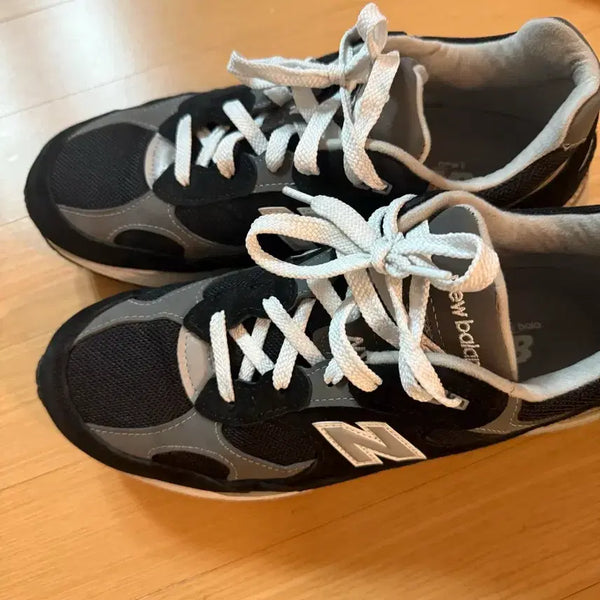 [BUNJANG] New Balance 992 Core Black Grey Sneakers / 뉴발란스 992 블랙 그레이