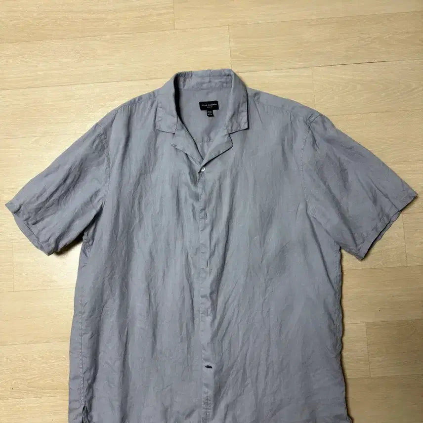 [BUNJANG] Club Monaco Linen Open Collar Short Sleeve Shirt XL / 클럽모나코 오픈카라 린넨 반팔셔츠