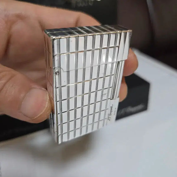 [BUNJANG] S.T. Dupont Line 2 Gatsby Silver Lighter / [풀세트] 듀퐁라이터 라인2 ca18138 개츠비 은장 듀퐁라이타