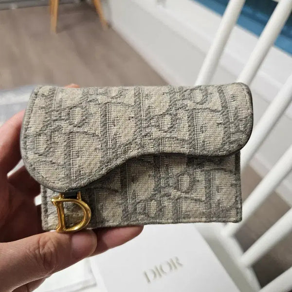 [BUNJANG] Dior Oblique Saddle Flip Card Holder / 디올 오블리크 새들 플립 카드지갑 정품