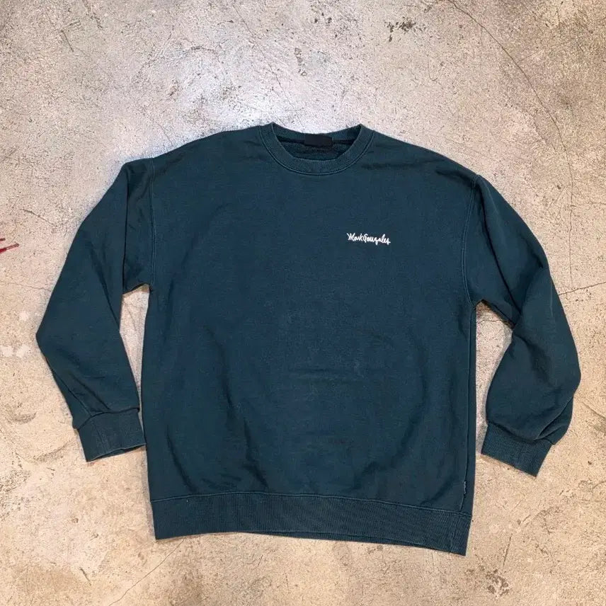 [BUNJANG] Mark Gonzales Big Logo Sweatshirt Green / 마크곤잘레스 빅로고 맨투맨 그린