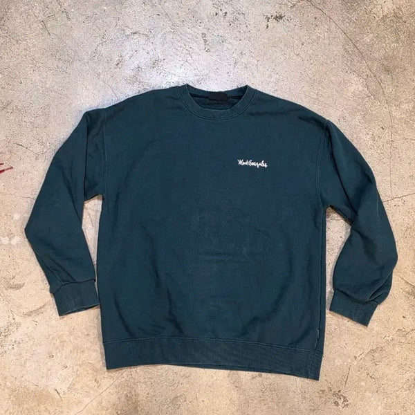 [BUNJANG] Mark Gonzales Big Logo Sweatshirt Green / 마크곤잘레스 빅로고 맨투맨 그린