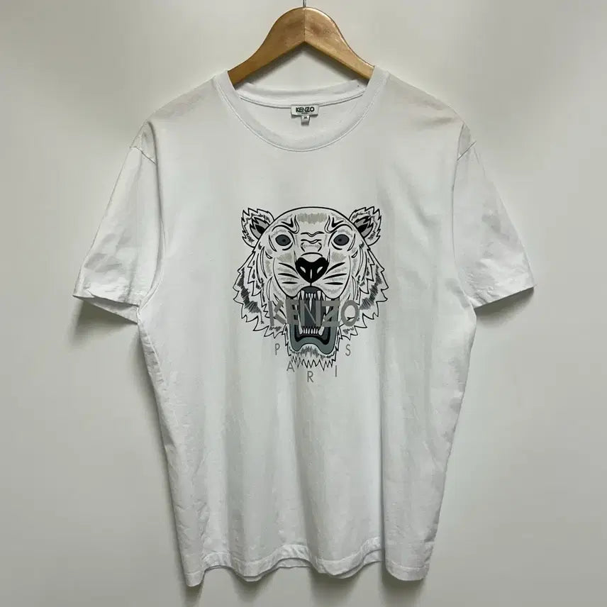 [BUNJANG] Kenzo Classic Tiger Cotton Short-Sleeve T-Shirt White XL / [남자-105 (XL)]겐조 클래식 타이거 반팔 티셔츠