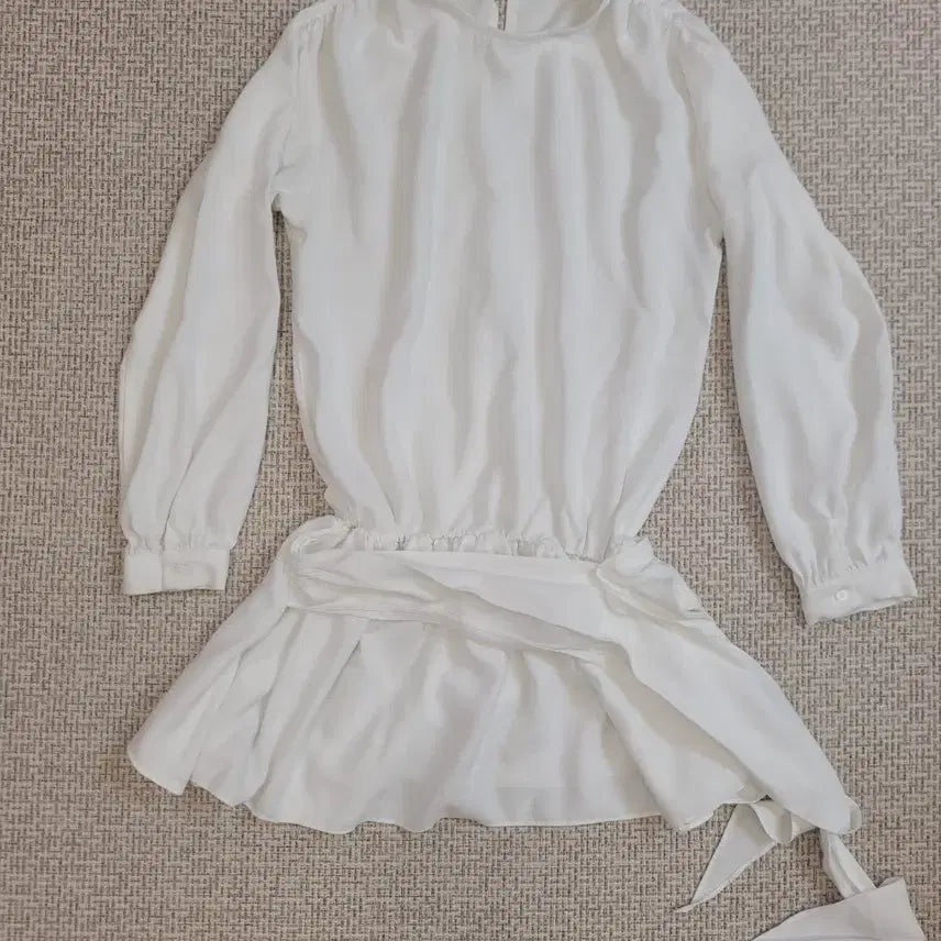 [BUNJANG] 108 Pound White Layered Dress (Free Size) / 108파운드 화이트 레이어드 원피스 FREE