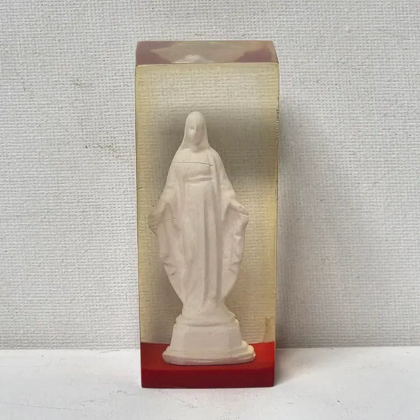 [BUNJANG] Antique 1980s Resin Virgin Mary Figurine / 앤틱 80년대 성모마리아 레진 국산 응답하라 가톨릭