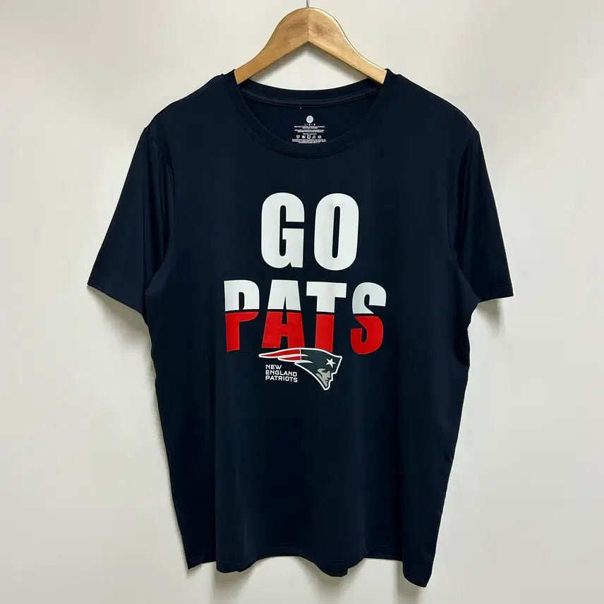 [BUNJANG] NFL New England Patriots GO PATS Performance Short Sleeve T-Shirt / [남자-100]NFL 뉴잉글랜드 패트리어츠 GO PATS 기능성 반팔티