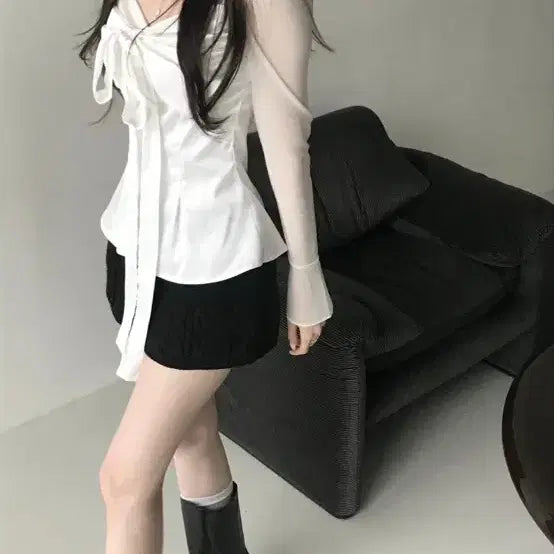 [BUNJANG] Hilda Gohee Swan Blouse / 새상품) 힐다 고희 스완 블라우스