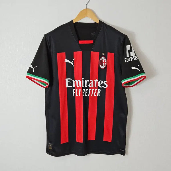 [BUNJANG] Puma AC Milan 22/23 Authentic Home Jersey Short Sleeve Football L / 푸마 AC 밀란 22/23 어센틱 홈 유니폼 져지 반팔 풋볼 L