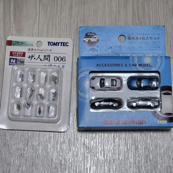 [BUNJANG] Tomytec The Human 006 Figure Set & 4 Nissan Car Models Set / 토미텍 더 휴먼 006 피규어 세트 & 닛산 자동차 모델 4대 세트