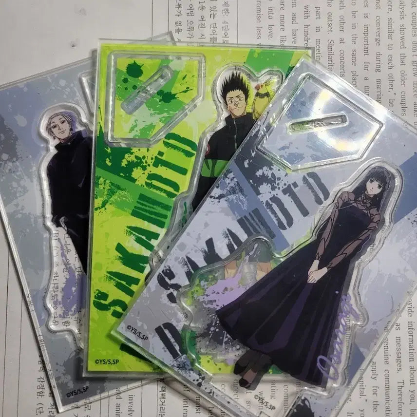 [BUNJANG] Sakamo Days Acrylic Stand Set (3 Types) / 사카모토 데이즈 아크릴 스탠드 3종 일괄