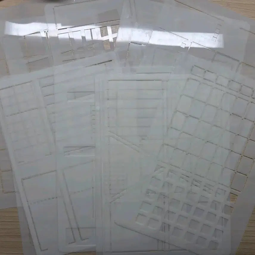 [BUNJANG] Stencil Template Ruler for Journaling / 다꾸 모양자 템플릿자 스텐실