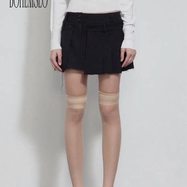[BUNJANG] Bohemian Seoul Layered Wrap Mini Skirt / 보헤미안 서울 Layered wrap mini skirt