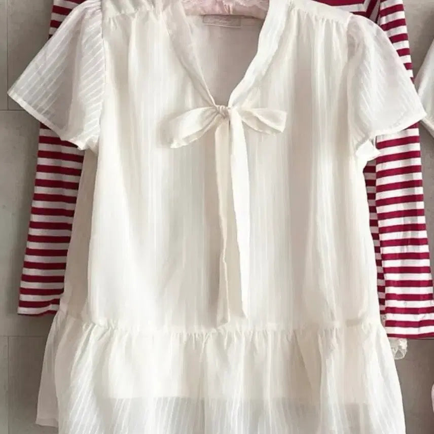 [BUNJANG] Vintage Japanese Ribbon Blouse / 일본빈티지 일브 리본 블라우스 페어리 모리걸