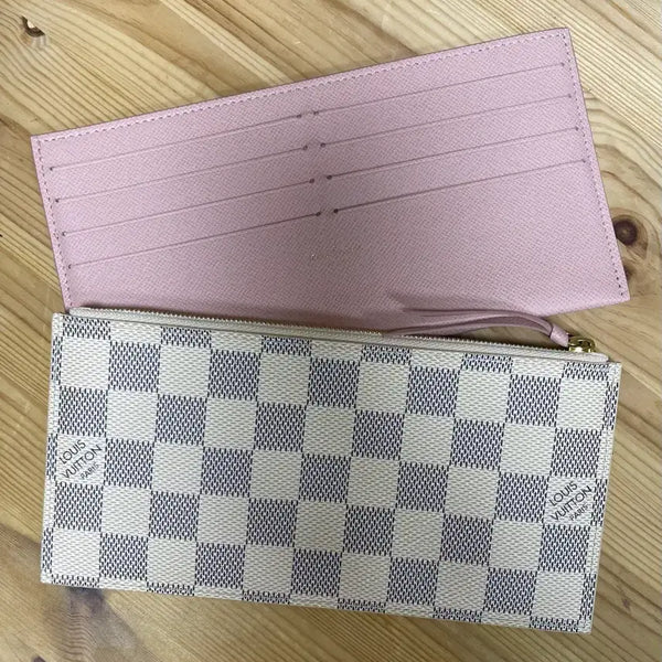 [BUNJANG] Louis Vuitton Felicie Pochette Damier Azur Inner Wallet Set / 루이비통 펠리시 포쉐트 다미에 아주르 속지갑세트