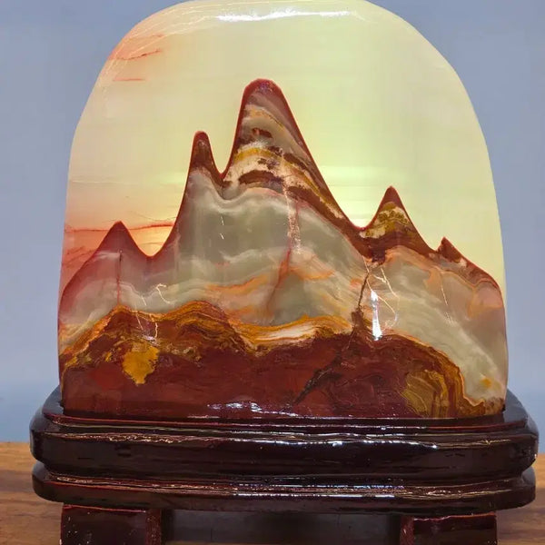 [BUNJANG] Sancheong Jade Stone Sculpture / 26070201 산수경 옥 가공 수석 팝니다
