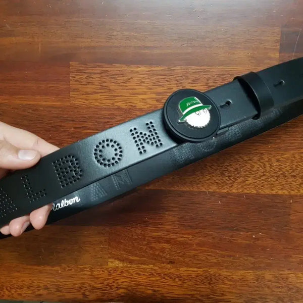 [BUNJANG] Unisex Genuine Leather Automatic Belt / 골프 남녀공용 소가죽 자동벨트 새상품