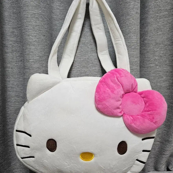 [BUNJANG] Sanrio Hello Kitty Face Shoulder Bag / 산리오 키티 숄더백 / 키티 얼굴모양 가방