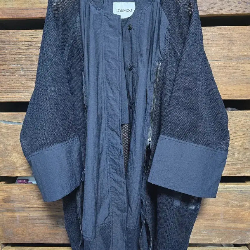 [BUNJANG] Demoo:DeeMooo Mesh See-through Oversized Jumper / 데무의 디데무 매쉬 시스루 점퍼, F(55~77)