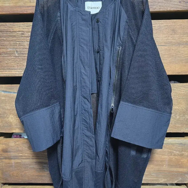 [BUNJANG] Demoo:DeeMooo Mesh See-through Oversized Jumper / 데무의 디데무 매쉬 시스루 점퍼, F(55~77)