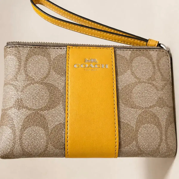 [BUNJANG] Coach Signature Wristlet Wallet / 상태새상품급) 코치지갑 (COACH) 시그니처 손목지갑 /손가방  지갑