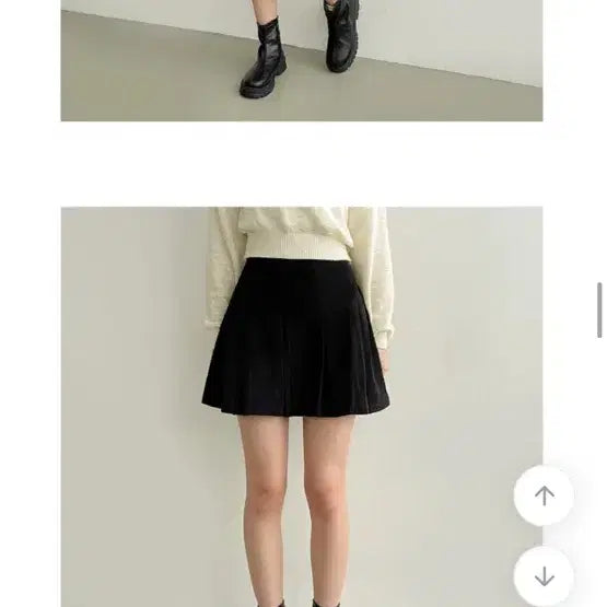 [BUNJANG] Corduroy Pintuck Mini Skirt - Brown / 코듀로이 핀턱 미니 스커트