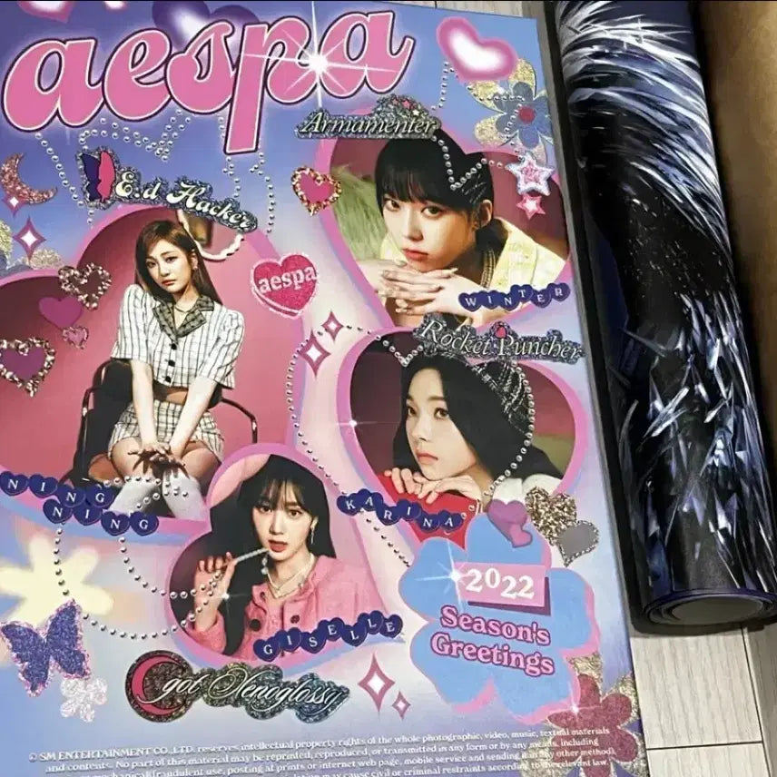 [BUNJANG] Aespa Season's Greetings 2022 Full Box Bundle Set / 에스파 시즌그리팅 2022 풀박스 savage 앨범 포스터 일괄