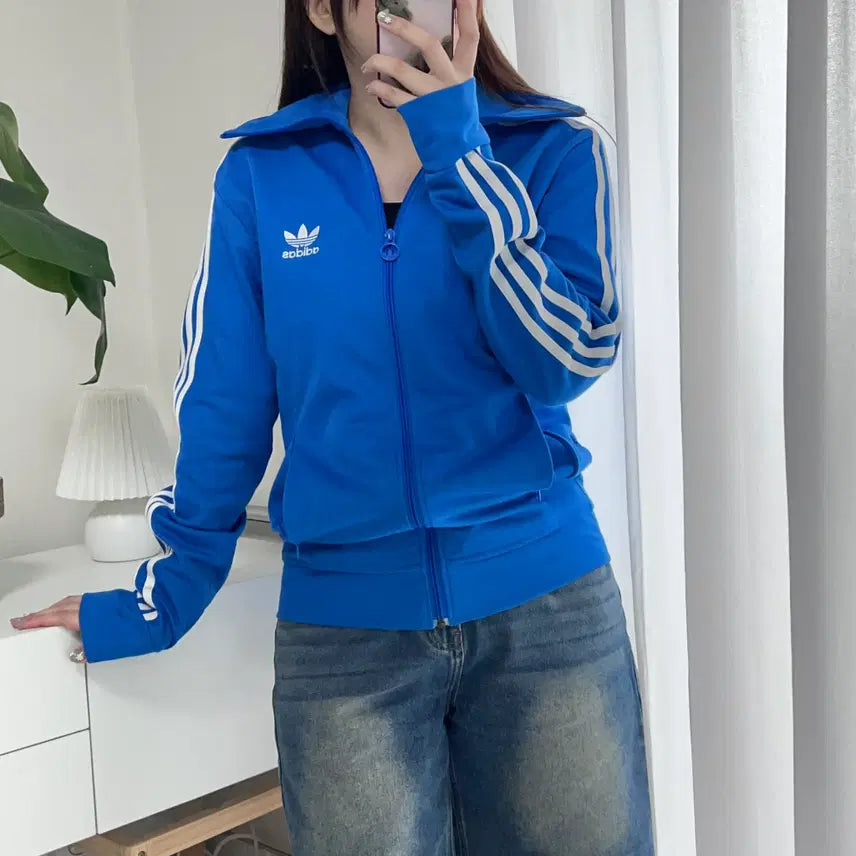 [BUNJANG] Adidas Blue Europa Track Top Jersey Size 95 / 아디다스 블루 유로파 져지 [ 95 ]
