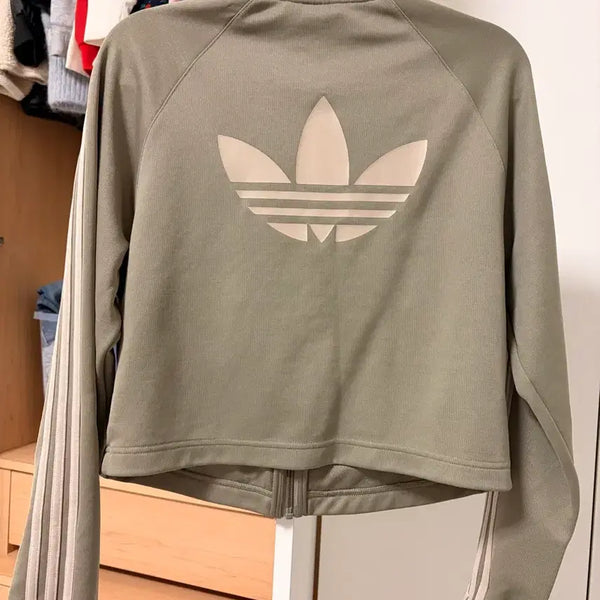 [BUNJANG] Adidas Khaki Track Top Jersey / 아디다스 카키색 트랙탑 져지