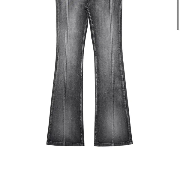 [BUNJANG] Darling Your Badd Rose Boots Cut Denim Black / 달링유어배드 rose boots cut denim #black